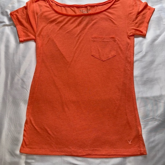 American Eagle Outfitters Orange Short Sleeve Tee Size Small - Picture 1 of 5